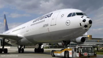 Auf diesem Bild sieht man eine Kampagne der Lufthansa