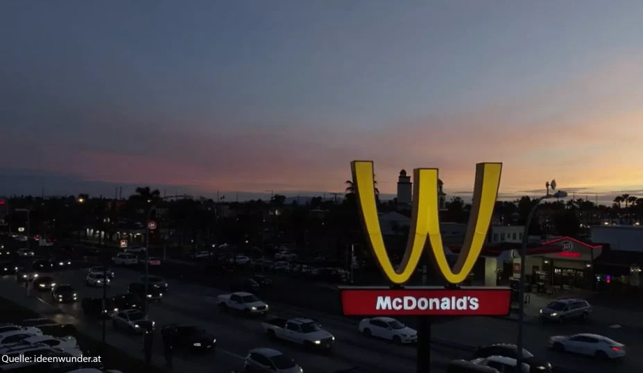 Auf diesem Bild sieht man eine Kampagne von McDonalds