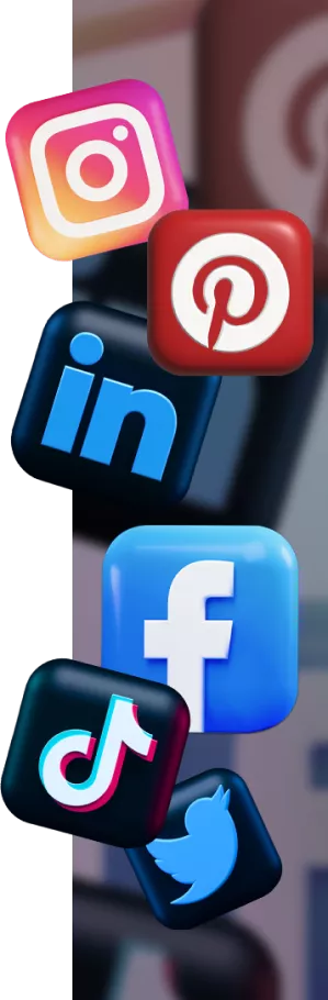 Auf diesem Bild sieht man die Logos von verschiedenen Social Media Plattformen